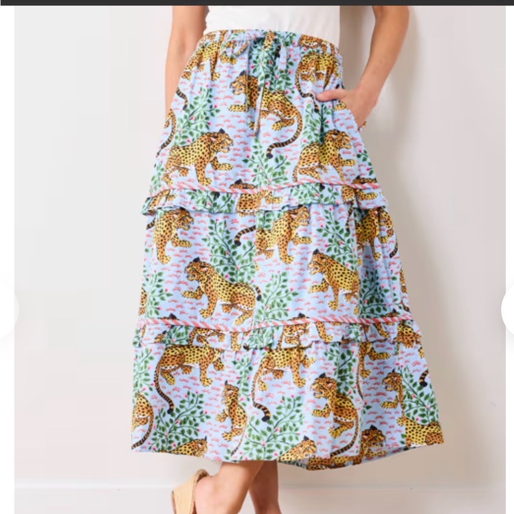 NWOT Printfresh Bagheera - Now or Later Skirt, Pale Blue Size XL